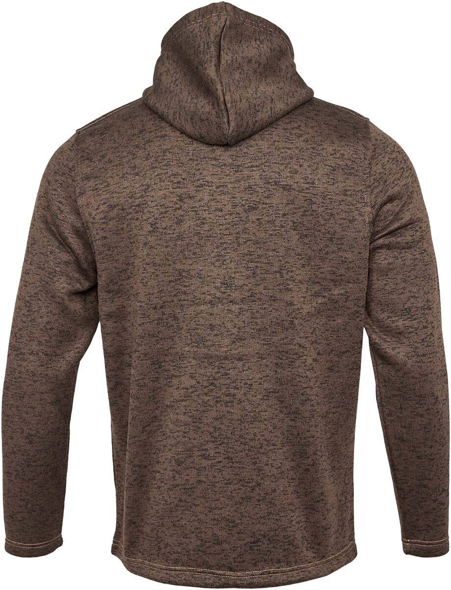 Кофта Orbis Textil Herrenjacke Strick-Fleece темно-коричневая Фото 3